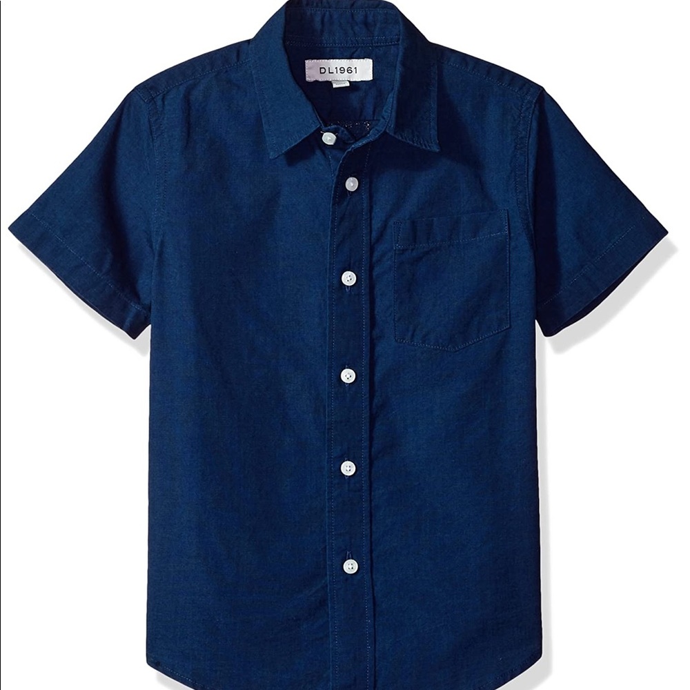 DL1961 Ash Blue Button Down Shirt S/S 8